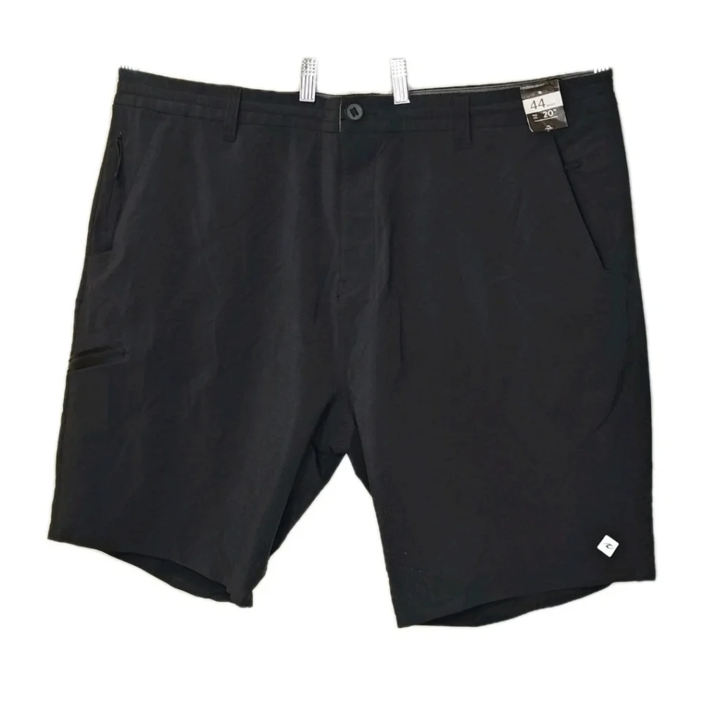 Ripcurl Boardwalk Cargo Shorts Men Sz 44 Black Cordura Fabric 20